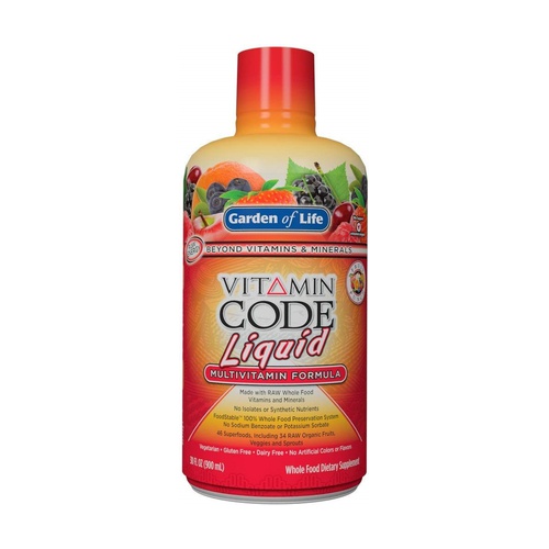 Acheter Vitamin Code multivitamines liquides, punch aux fruits 900 ml Garden  of Life