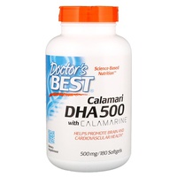 Calamari DHA 500 con Calamarine 500mg 180 perlas - Doctor's Best | Natural Doctor
