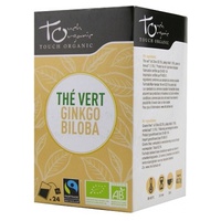 Chá verde orgânico com ginkgo biloba 24 saquetas - Touch Organic