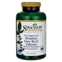 Complexe de stress à la valériane à basilic sacré Rhodiola à spectre complet