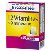 12 vitaminer + 9 mineraler