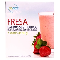 Batido Sustitutivo (Sabor Fresa) 7 sobres de 30 gr Sanon | Natural Doctor
