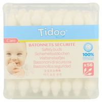 Cotonetes De Algodão Biológico Ultra Suave 56 unidades - Tidoo