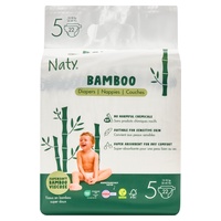 Fraldas ecológicas de bambu 12-18kg tamanho 5 22 unidades - Eco by Naty