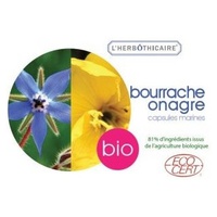 Aceite orgánico de onagra / borraja 60 cápsulas de 500mg - L'Herbothicaire | Natural Doctor