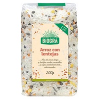 Arroz orgânico com lentilhas