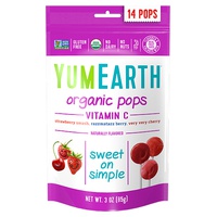 Pirulitos de Frutas Vermelhas - Pirulitos 85 g - Yumearth