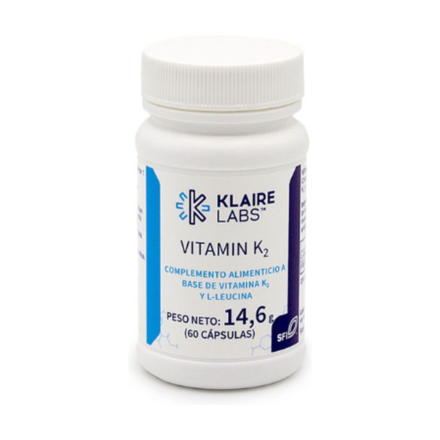 Vitamina K2 60 cápsulas de Klaire Labs Naturitas