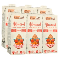Bebida de amêndoa orgânica (sem açúcar) 6 unidades de 1L - Ecomil