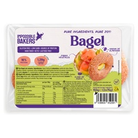 Bagel de gergelim 2 unidades de 75g - Impossible Bakers