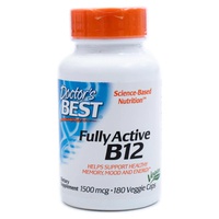 B12 1500 mcg 180 cápsulas vegetales - Doctor's Best | Natural Doctor