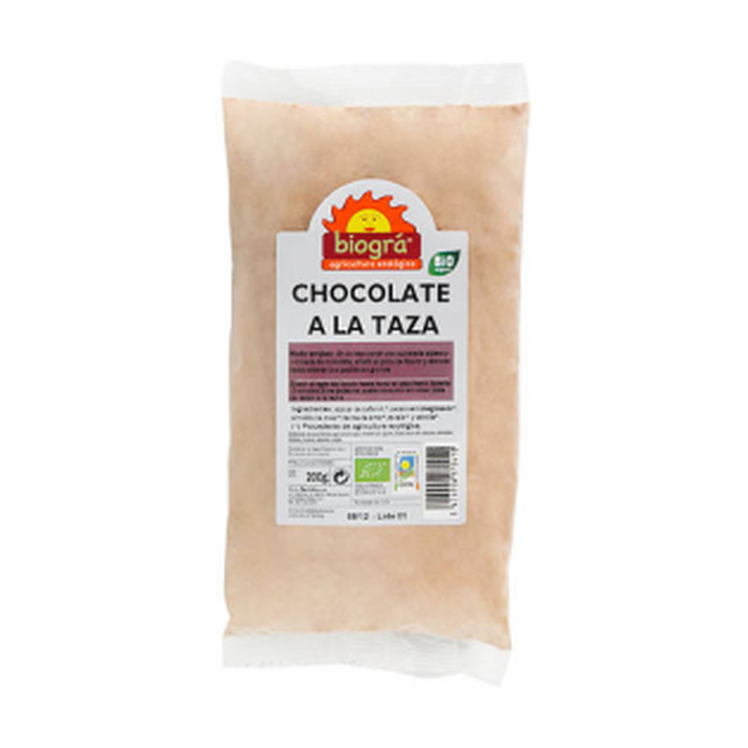 Cacao en Polvo Taza 200 g de Biográ Naturitas