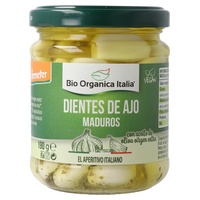 Alho inteiro em óleo orgânico 190 g (Manga) - Bio Organica Italia