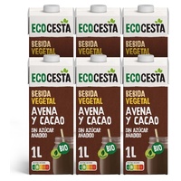 Organic oatmeal drink with cocoa pack