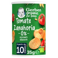Snacks para bebé, trigo e aveia com tomate e cenoura +10m