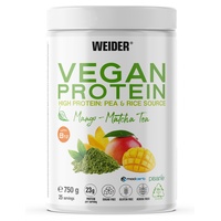 Veganský protein s mangem a matchou