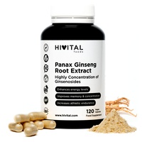 Panax Ginseng 2500 mg d'extrait avec 50 mg d'ingrédient actif Ginsenosides