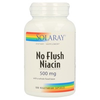 No Flush Niacin 100 cápsulas vegetais de 500mg - Solaray