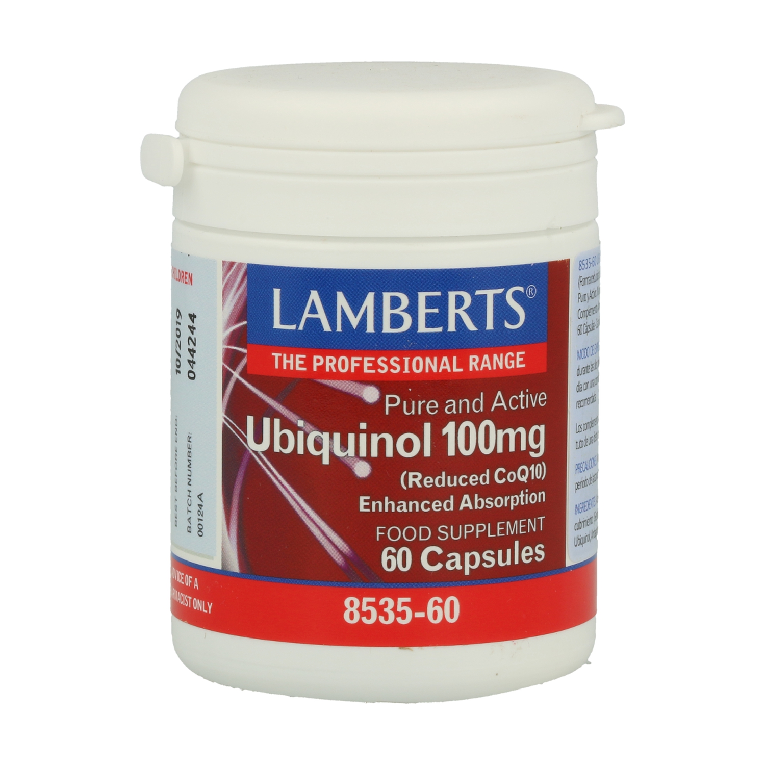 Ubiquinol 60 cápsulas de 100mg de Lamberts Naturitas