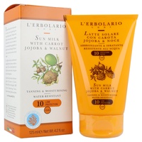 Sárgarépa-, jojoba- és diótartalmú testápoló tej spf 10