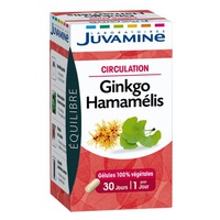 Gingko Hamamelis - Circulación 30 cápsulas vegetales - Laboratoires Juvamine | Natural Doctor