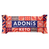 Barras cetogênicas de noz-pecã, avelã e cacau 35 g - Adonis