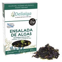 Salada com alga wakame nori e alface orgânica 30 g - Delialga