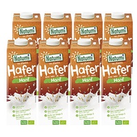 Pacote de bebida de aveia e cânhamo 8 unidades de 1L - Natumi