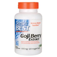 Extracto de baya de Goji 600 mg 120 cápsulas vegetales - Doctor's Best | Natural Doctor