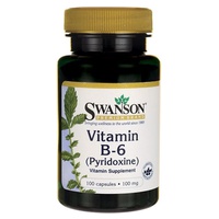 Vitamina B-6 (piridoxina), 100 mg 100 cápsulas - Swanson | Natural Doctor