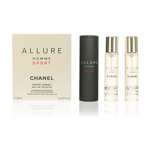  Chanel Allure Homme Sport Eau De Toilette Travel Spray Refills  (3 Refills) 3x20ml : Beauty & Personal Care