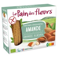 Bio bezlepkové křupavé mandlové tousty