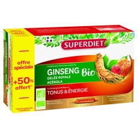 Suplemento Alimentar SUPERDIET Ginseng Acerola Organic Royal Jelly (30 ampolas de 15ml)