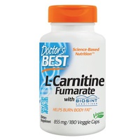 Fumarato de L-carnitina 855 mg 180 cápsulas vegetales - Doctor's Best | Natural Doctor