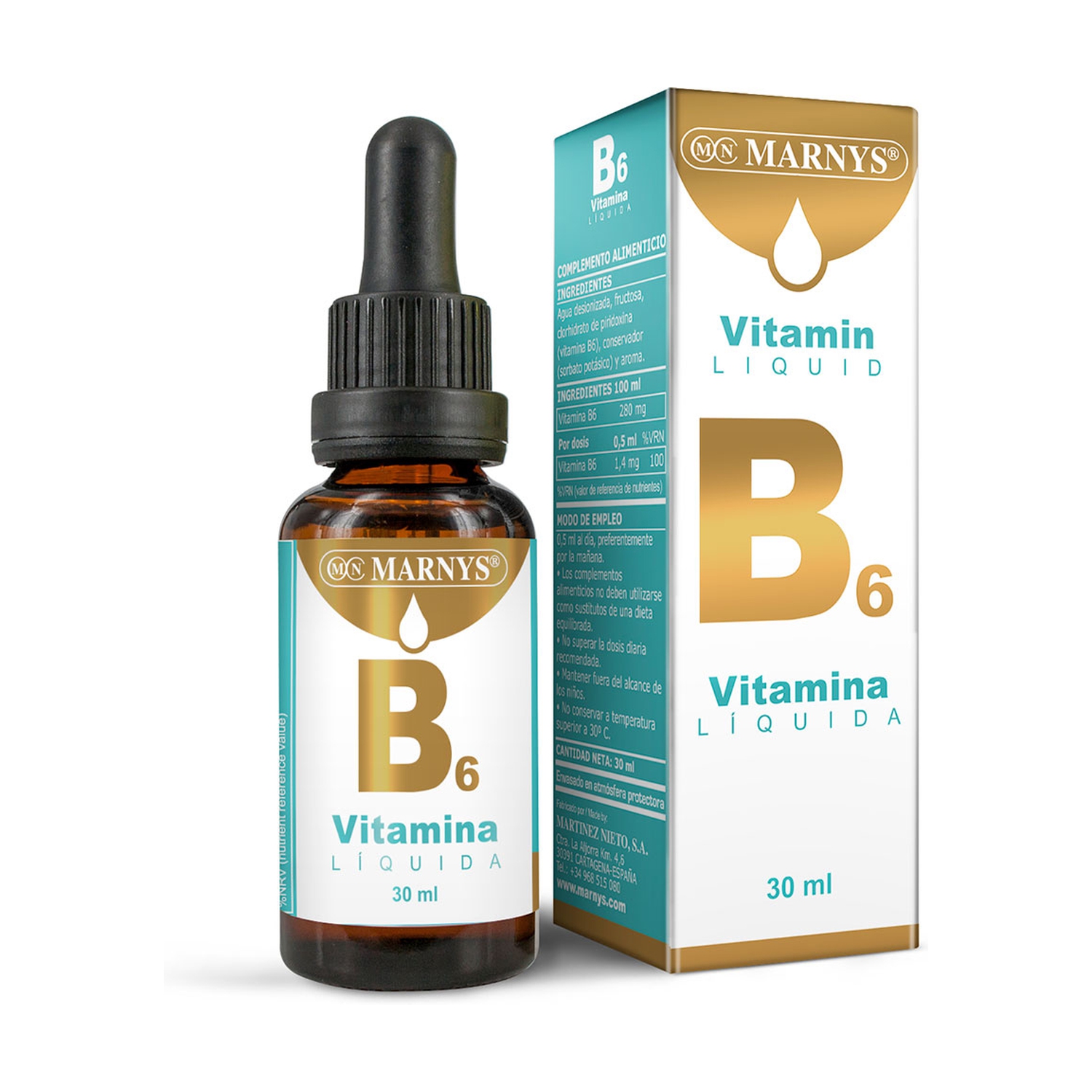 Vitamina B6 Líquida 30 ml de Marnys Naturitas