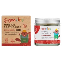 Creme dental mineral sem flúor (infantil) 60 ml (Morango) - Georganics