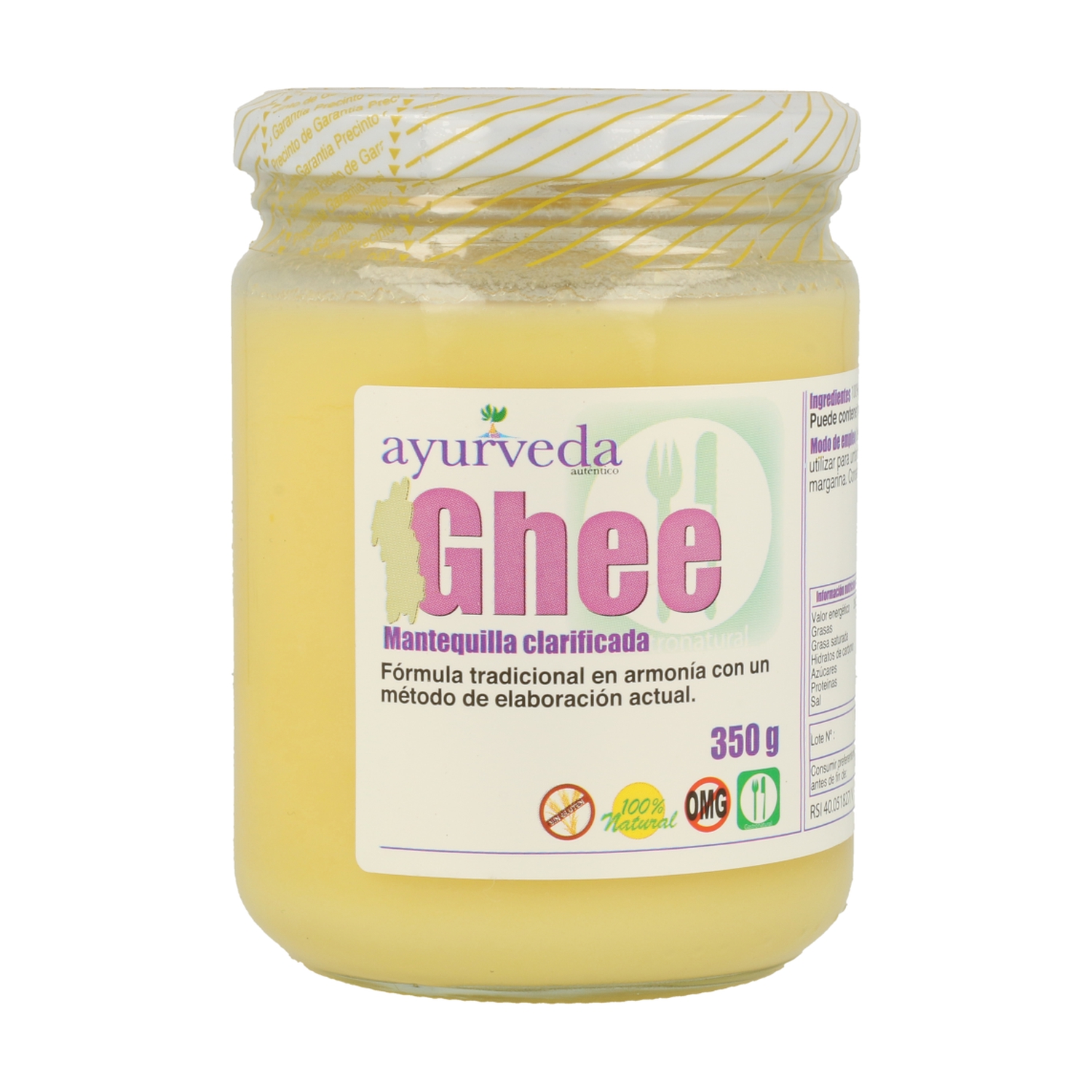 Comprar mantequilla clarificada ghee Ayurveda Naturitas
