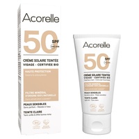 Ansikts solkräm ljus nyans spf50
