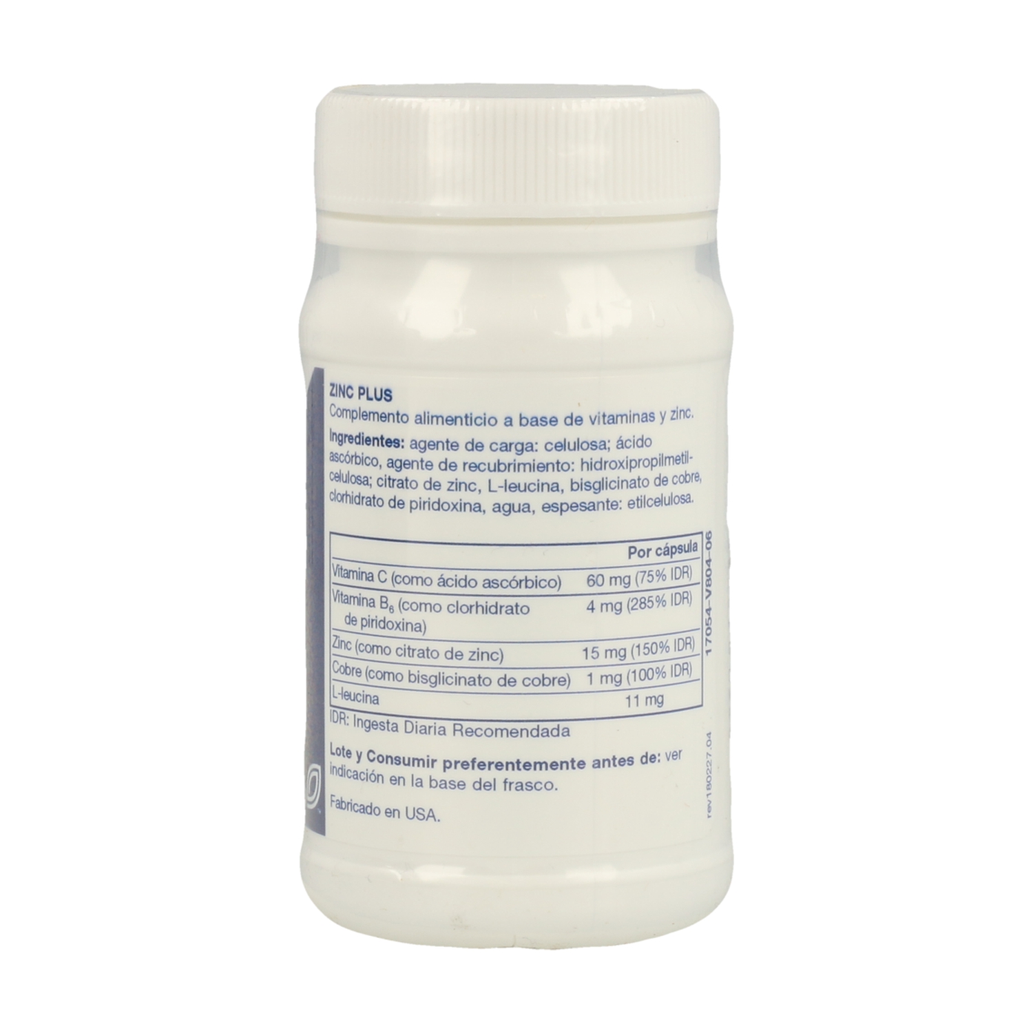 Zinc Plus 60 cápsulas de Klaire Labs Naturitas