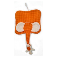 Babydecke Elly Gingham Orange 20x20cm
