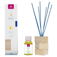 Komplett kit naturligt trä baby och cologne vass + essens + trä bas