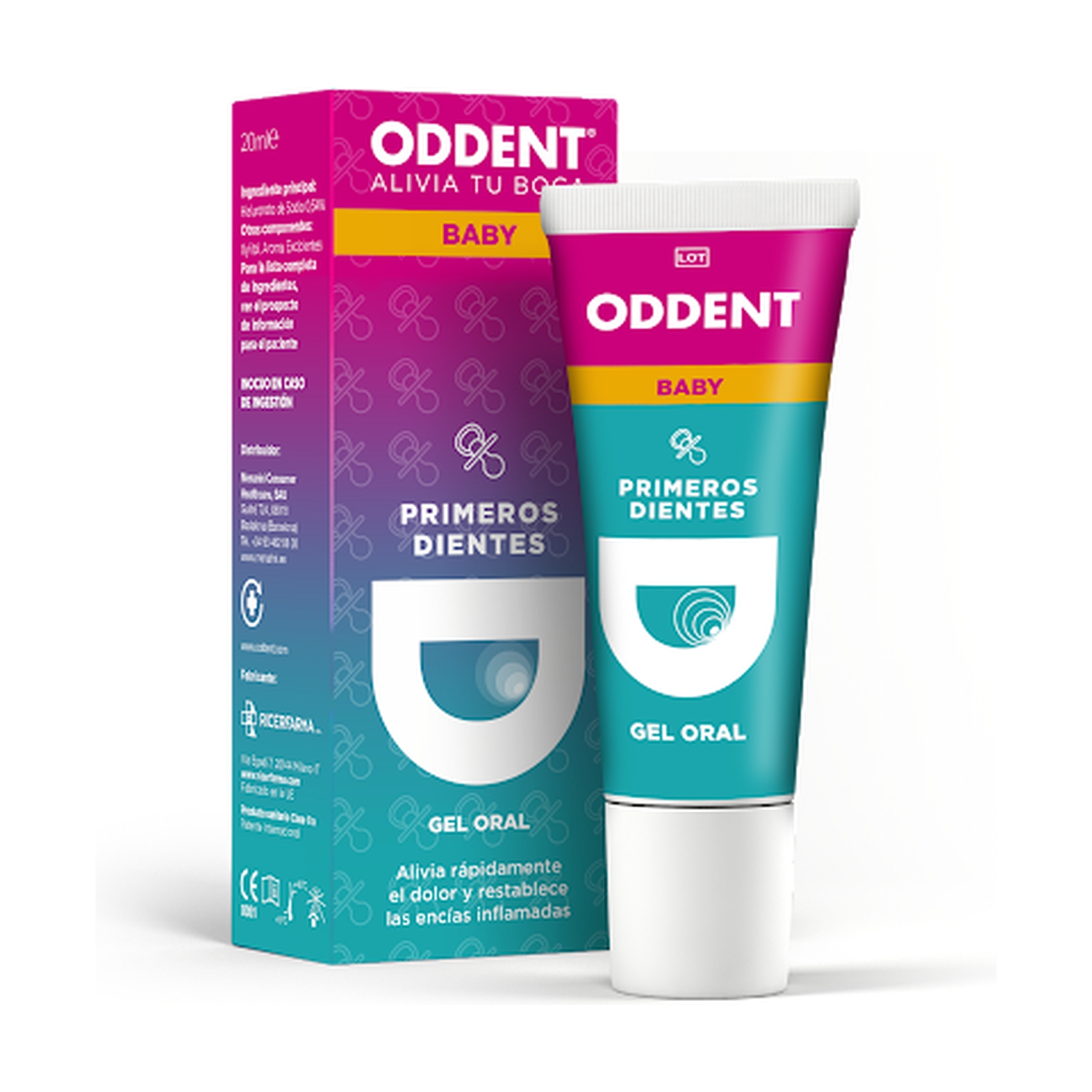 Oddent Ácido Hialurónico Gel Oral Baby Primeros dientes 15 ml de gel de