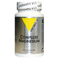COMPLEXE MAGNESIUM (Magnésium, B6) 45 comprimidos - Vitall + | Natural Doctor