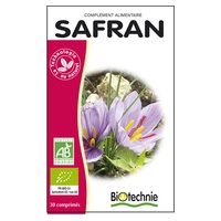 Azafrán bio 30 comprimidos - Biotechnie | Natural Doctor