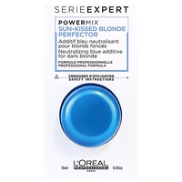 Aditivo azul neutralizante para loiro escuro com powermix loiro beijado pelo sol