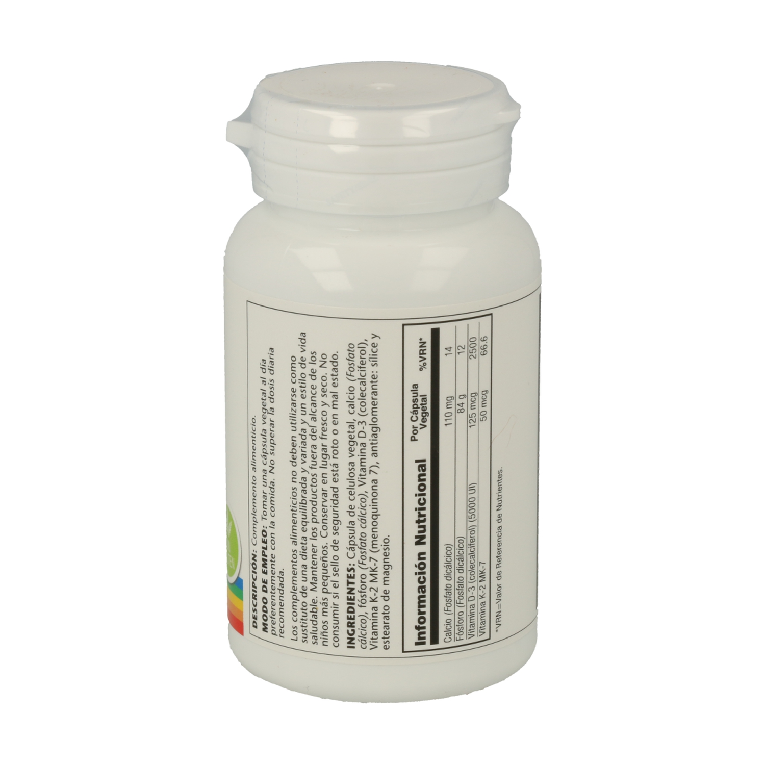 Vitamina d3 y k2 de Solaray 60 cápsulas vegetales Naturitas