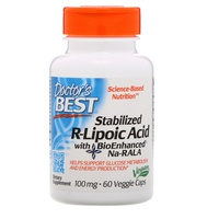 Stabiliserad R-liponsyra med BioEnhanced Na-RALA, 100 mg