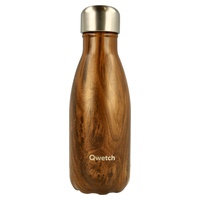 Qwetch Unisex Marron Botella Isotérmica Originals Wood - Imagen 2