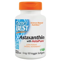 Astaxantina con AstaPure 6 mg 90 cápsulas vegetales - Doctor's Best | Natural Doctor