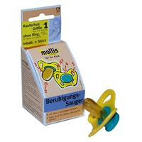 Beruhigender Schnuller - Größe 1 - Gummi ohne Ring (0-6 Monate)